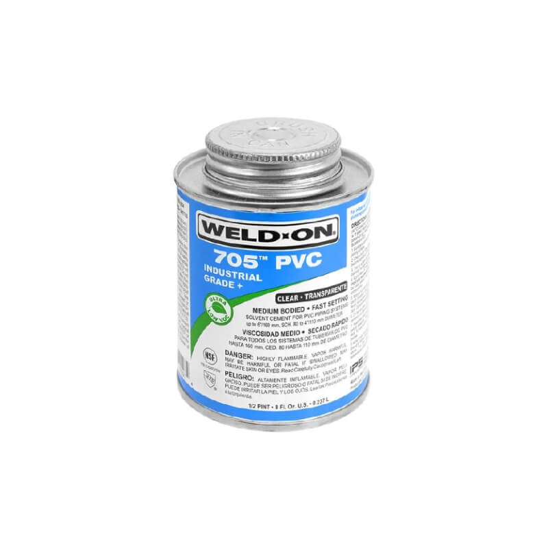 PEGATUBO 705 PVC TRANSPARENTE 4OZ (0.118L) WELD-ON