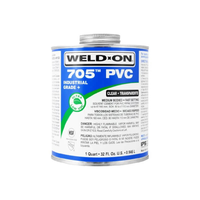PEGATUBO 705 PVC TRANSPARENTE 8OZ (0.237L) WELD-ON