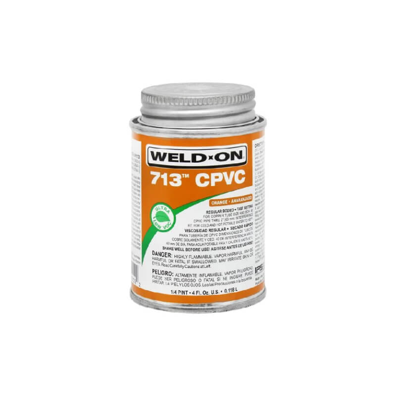 PEGATUBO 713 CPVC ANARANJADO 4OZ (0.118L) WELD-ON