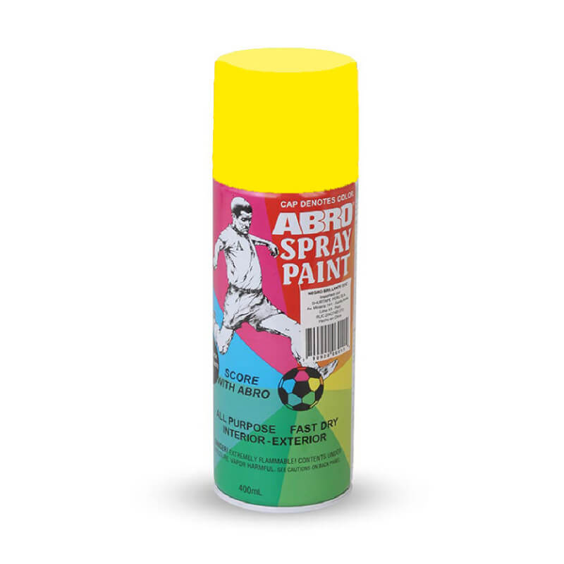 PINTURA EN SPRAY AMARILLO FUTBOL 400ML ABRO