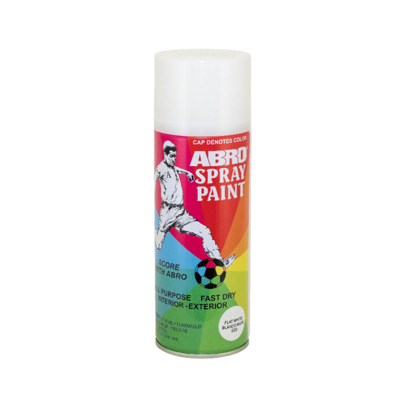 PINTURA EN SPRAY BLANCO MATE FUTBOL 400ML ABRO
