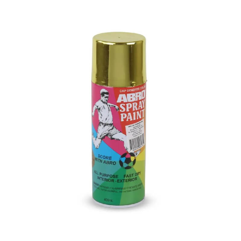 PINTURA EN SPRAY DORADO METALIZADO FUTBOL 400ML ABRO
