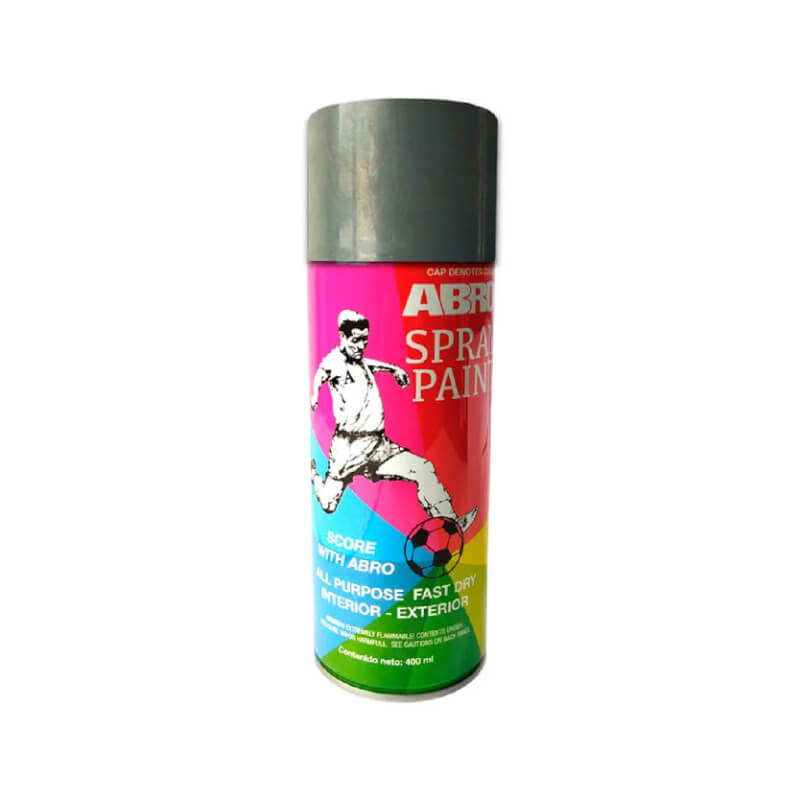 PINTURA EN SPRAY GRIS MAQUINA FUTBOL 400ML ABRO