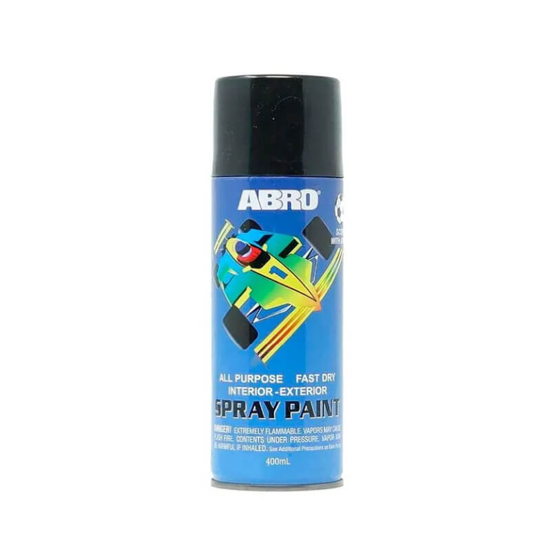 PINTURA EN SPRAY NEGRO BRILLANTE 011 AUTO 400ML ABRO