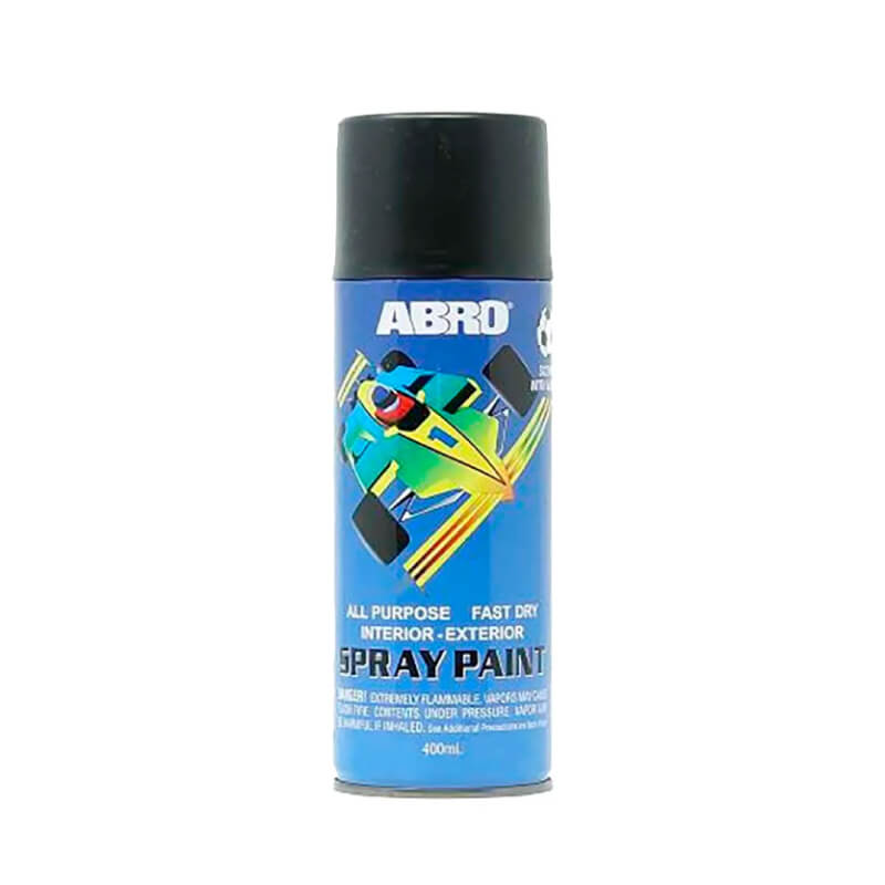 PINTURA EN SPRAY NEGRO MATE A012 AUTO 400ML ABRO