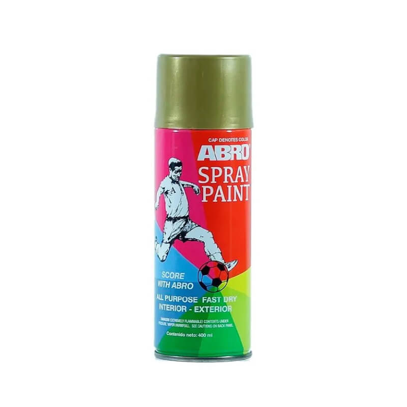 PINTURA EN SPRAY ORO 18K MAQUINA FUTBOL 400ML ABRO