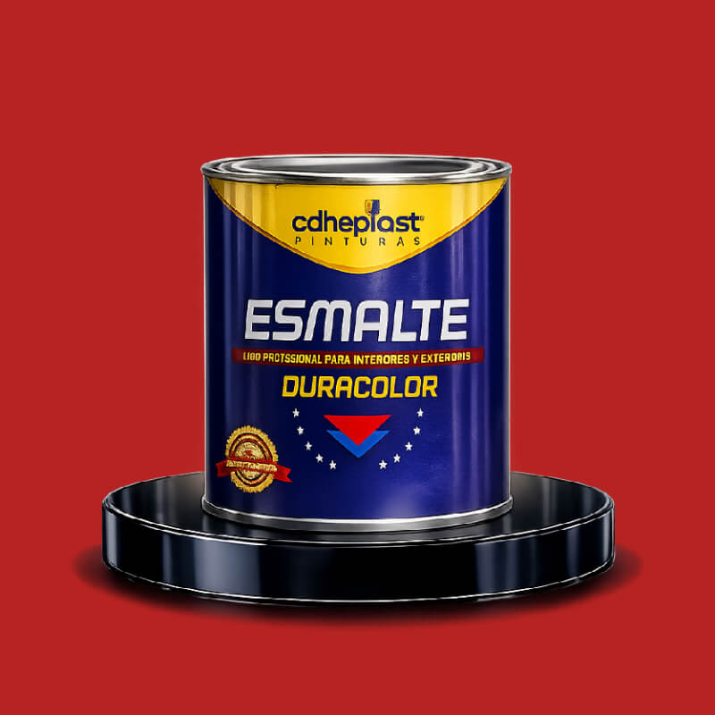PINTURA ESMALTE SINTETICO ROJO DURACOLOR CD10164 LITRO ADHEPLAST