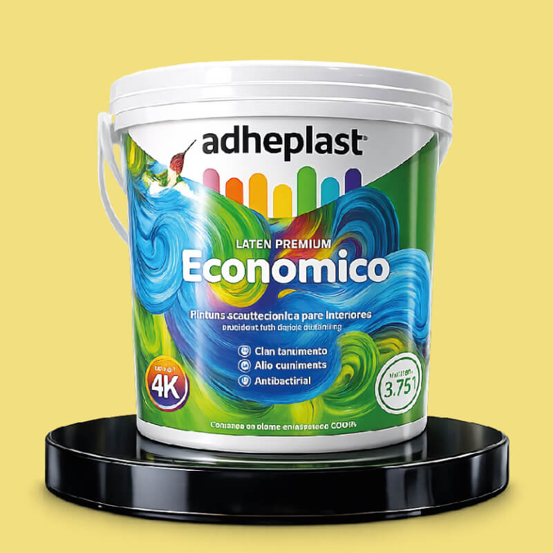PINTURA LATEX AMARILLO CANARIO SUPER ECONOMICO CA10113 GALON ADHEPLAST