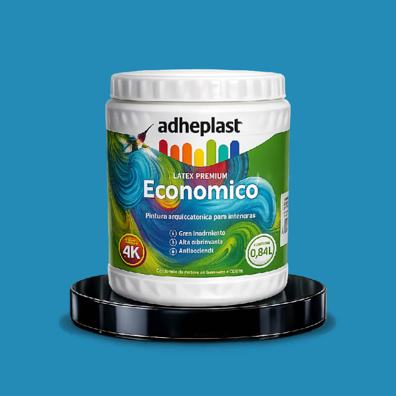 PINTURA LATEX AZUL MIX SUPER ECONOMICO CA10634 LITRO ADHEPLAST