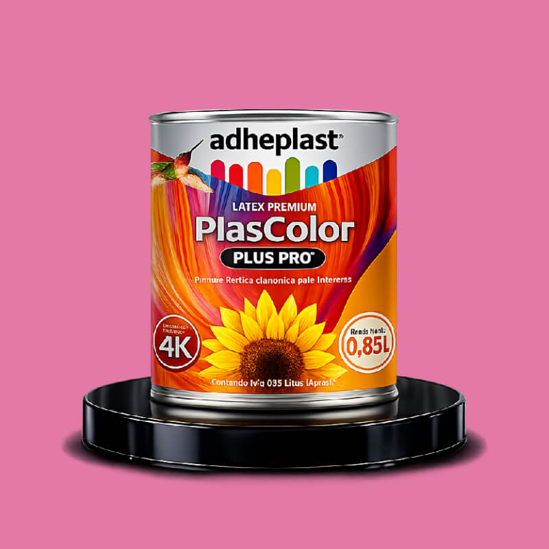 PINTURA LATEX BABY ROSA PLASTCOLOR CA10884 LITRO ADHEPLAST