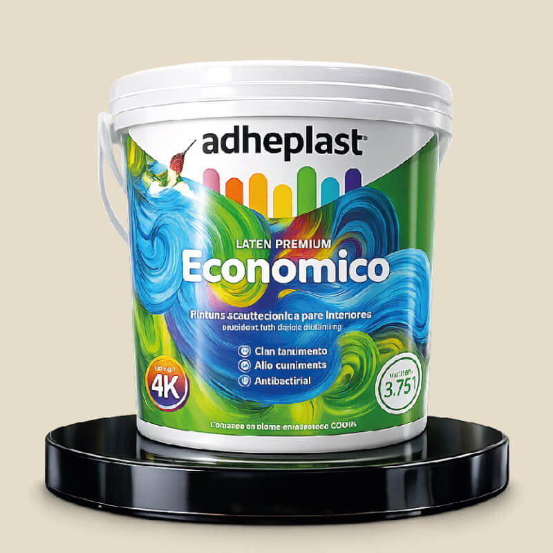 PINTURA LATEX BLANCO HUESO SUPER ECONOMICO CA10063 GALON ADHEPLAST