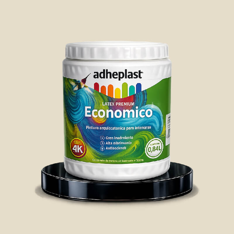 PINTURA LATEX BLANCO HUESO SUPER ECONOMICO CA10064 LITRO ADHEPLAST