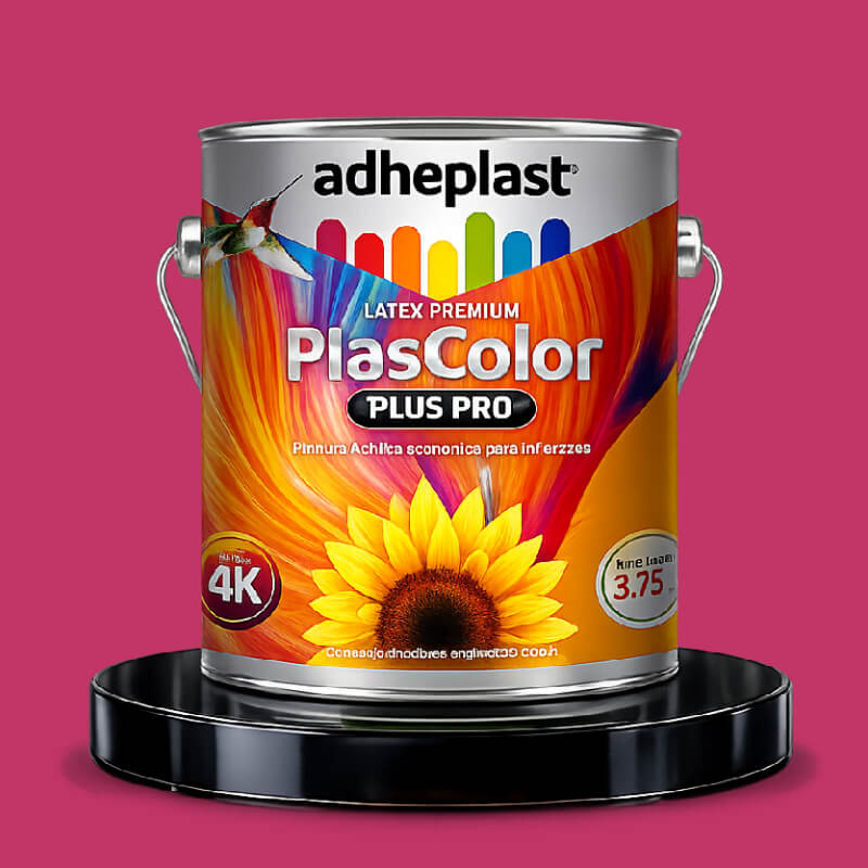 PINTURA LATEX FUCSIA PLASTCOLOR CA10803 GALON ADHEPLAST