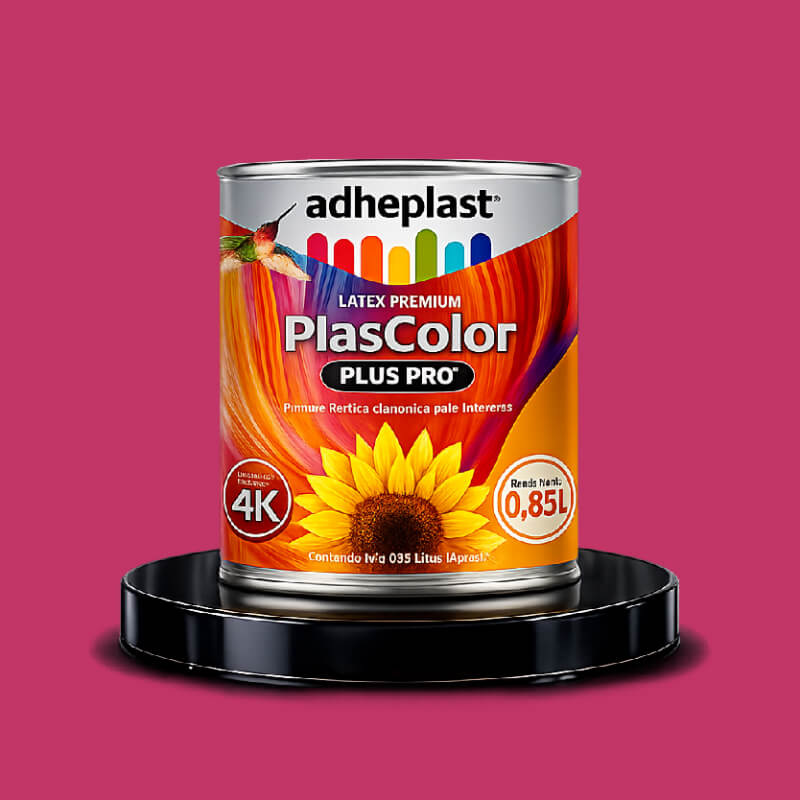 PINTURA LATEX FUCSIA PLASTCOLOR CA10804 LITRO ADHEPLAST