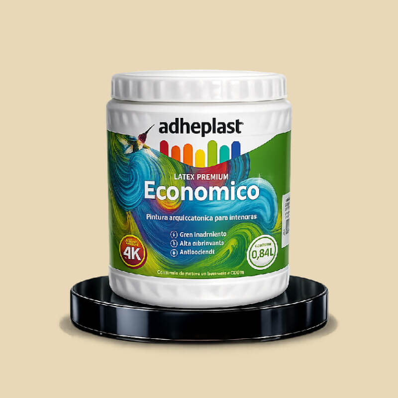 PINTURA LATEX MARFIL SUPER ECONOMICO CA10254 LITRO ADHEPLAST