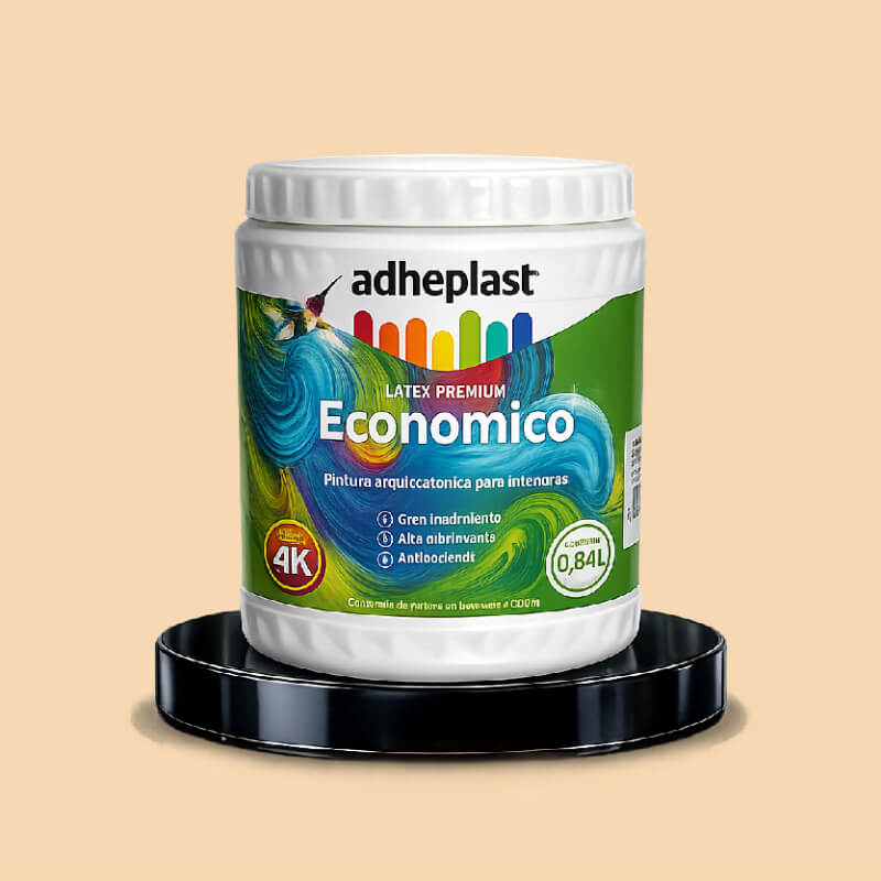 PINTURA LATEX MELOCOTON SUPER ECONOMICO CA10464 LITRO ADHEPLAST