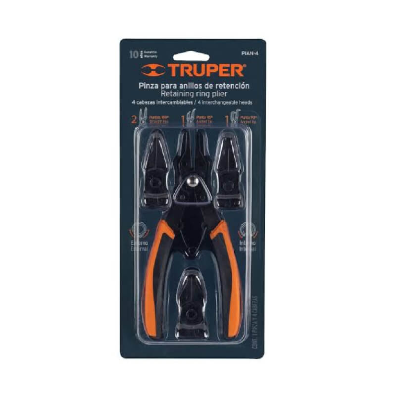 PINZA PARA ANILLOS CON 4 CABEZAS 17355 TRUPER