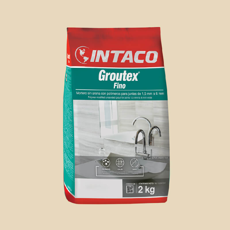 PORCELANA ALMENDRA FINO 2KG GROUTEX INTACO