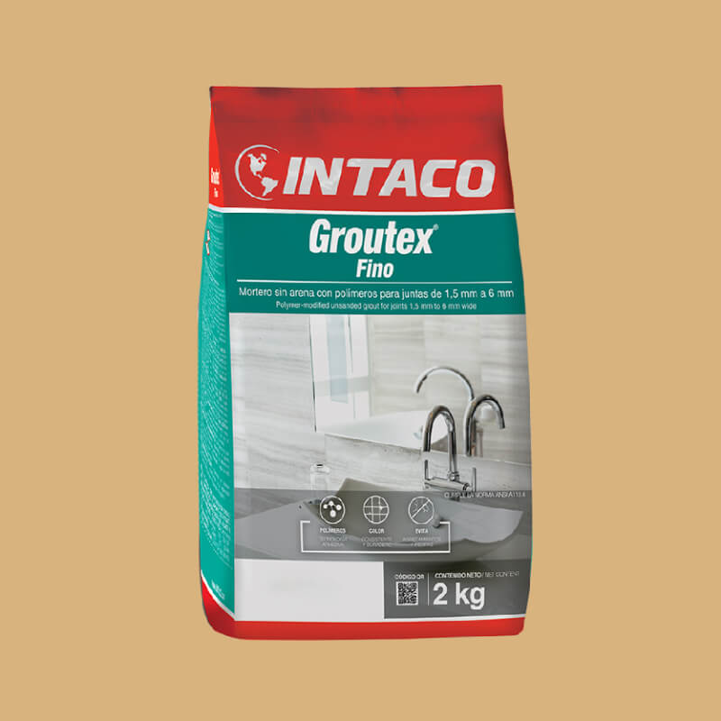 PORCELANA ALMENDRA TOSTADA FINO 2KG GROUTEX INTACO
