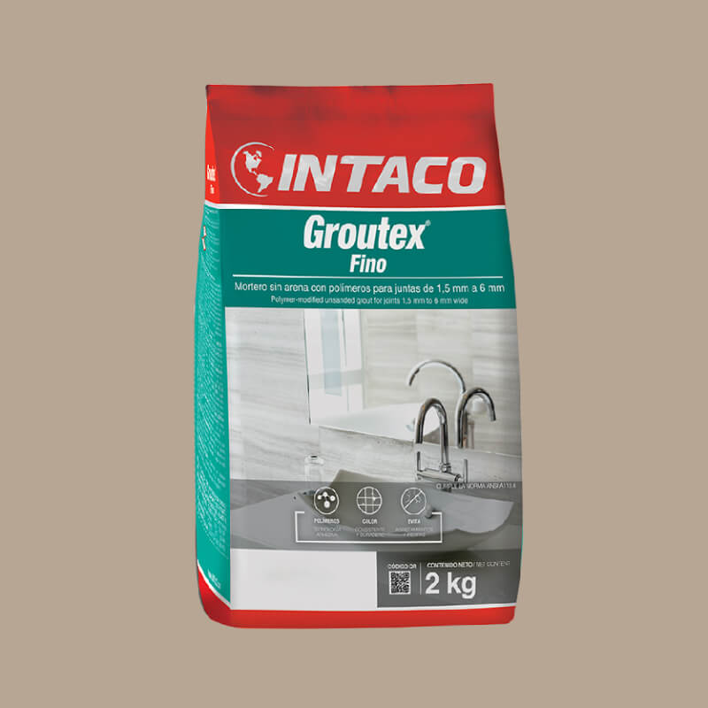 PORCELANA ARENA FINO 2KG GROUTEX INTACO