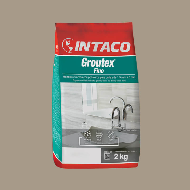 PORCELANA AVELLANA FINO 2KG GROUTEX INTACO