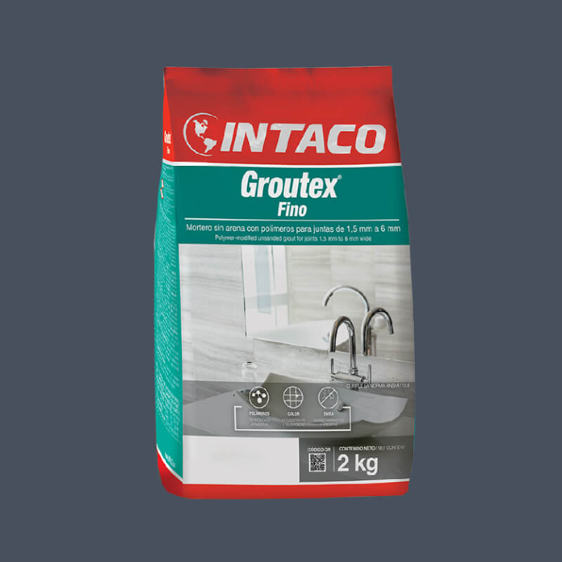 PORCELANA AZUL METAL FINO 2KG GROUTEX INTACO