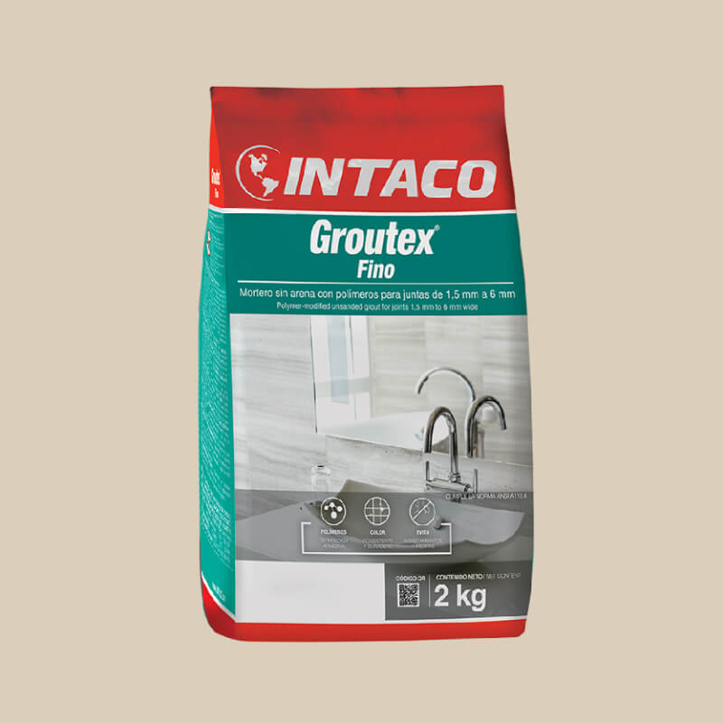 PORCELANA BLANCO ANTIGUO FINO 2KG GROUTEX INTACO