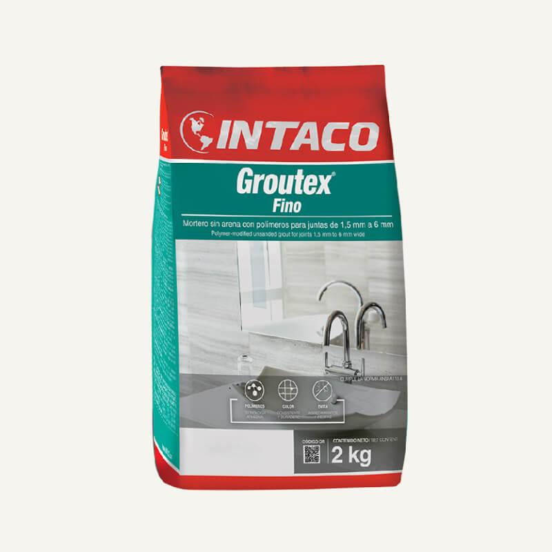 PORCELANA BLANCO FINO 2KG GROUTEX INTACO