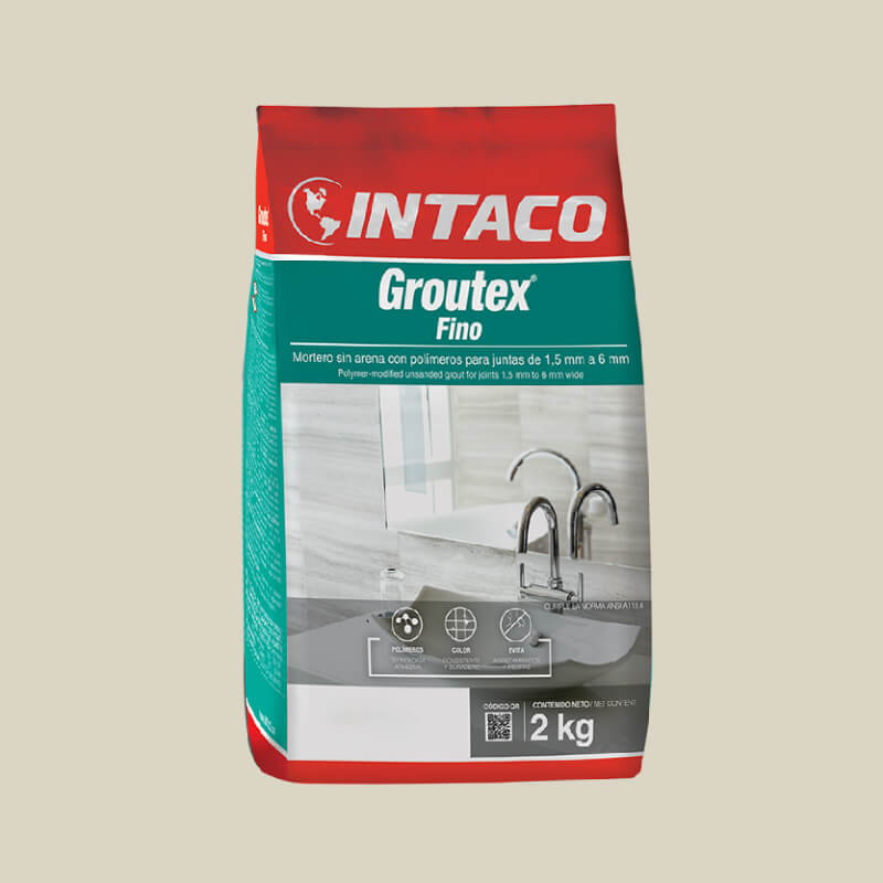 PORCELANA BLANCO HUESO FINO 2KG GROUTEX INTACO
