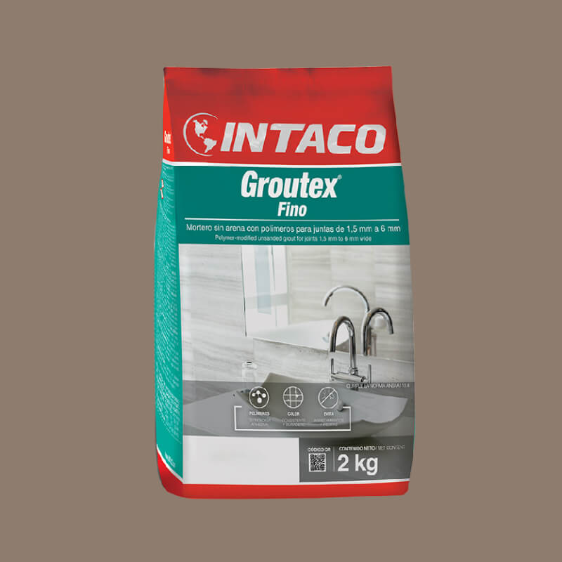 PORCELANA CAPUCHINO FINO 2KG GROUTEX INTACO