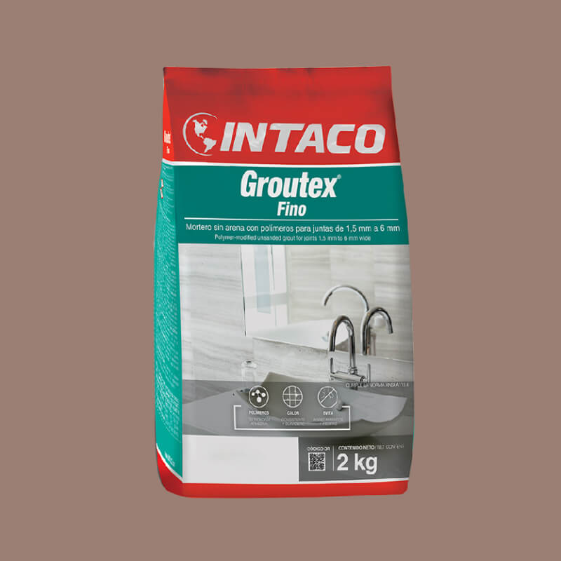 PORCELANA CARAMELO FINO 2KG GROUTEX INTACO