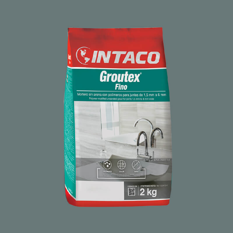 PORCELANA GRIS PIZARRA 2KG GROUTEX INTACO