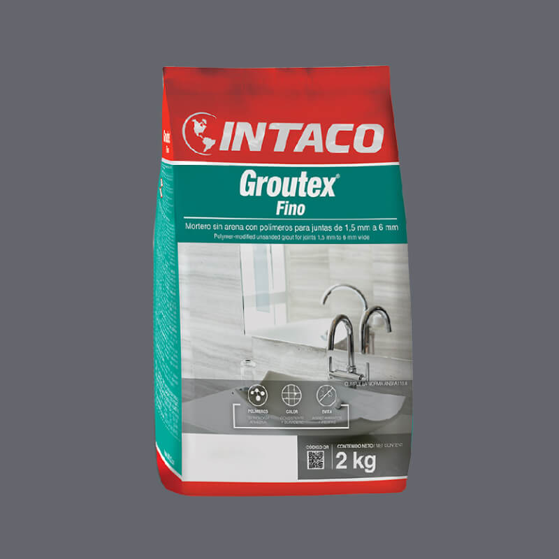 PORCELANA PLOMO FINO 2KG GROUTEX INTACO