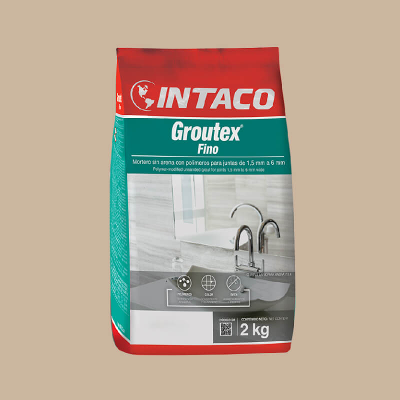 PORCELANA TAN FINO 2KG GROUTEX INTACO