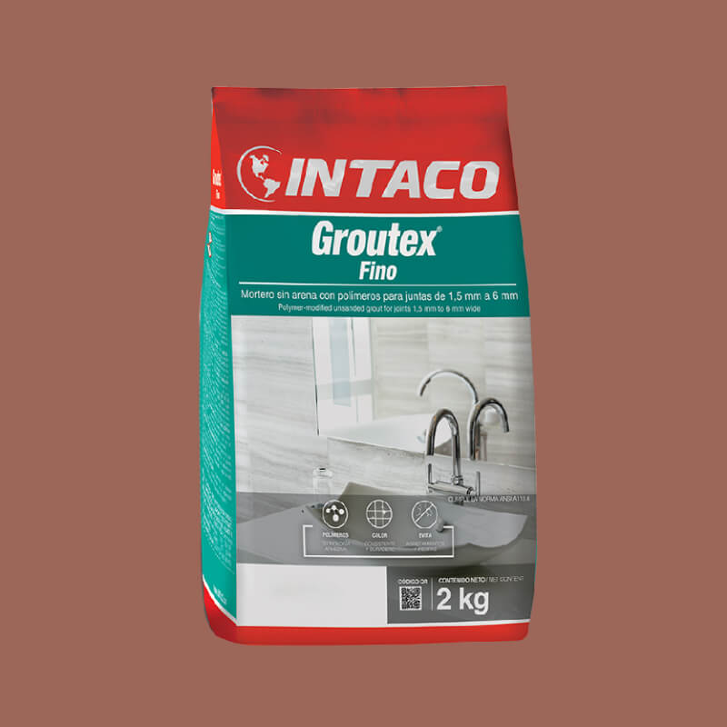 PORCELANA TERRACOTA FINO 2KG GROUTEX INTACO