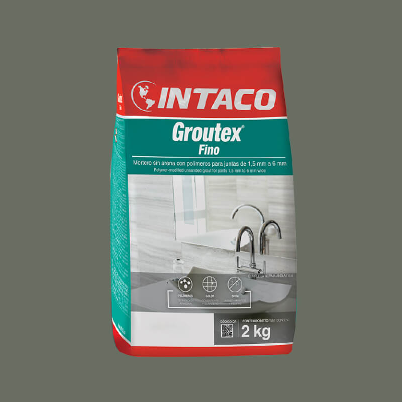 PORCELANA VERDE BOSQUE FINO 2KG GROUTEX INTACO