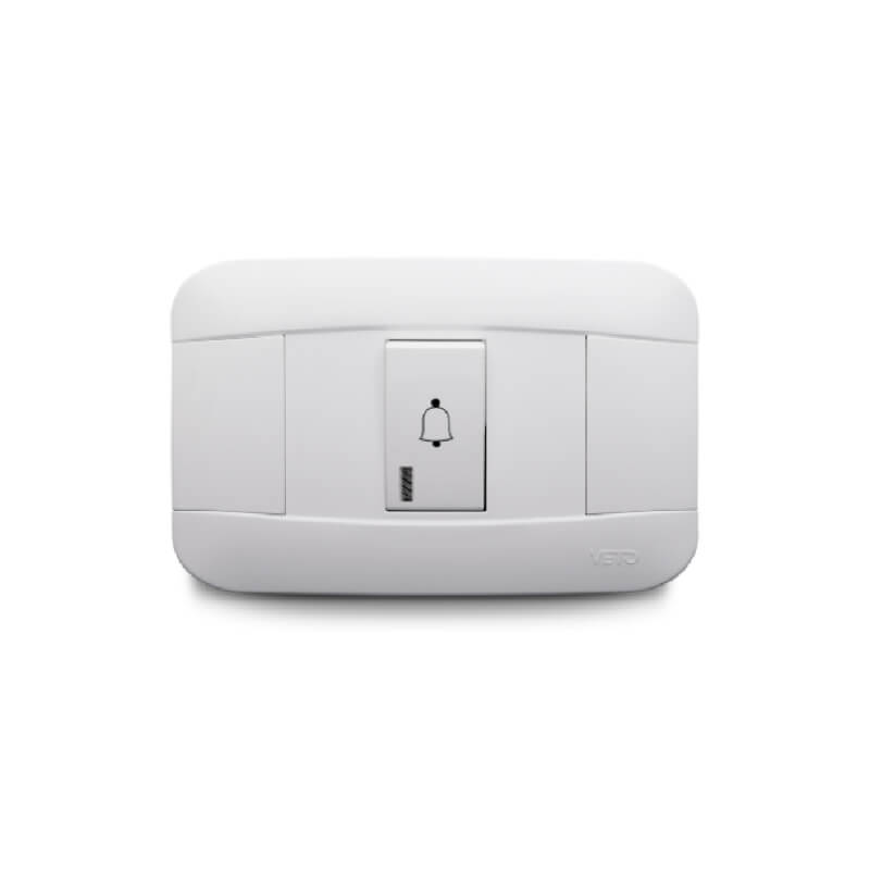 PULSADOR TIMBRE SIMPLE PLA35420 LP BLANCO VETO