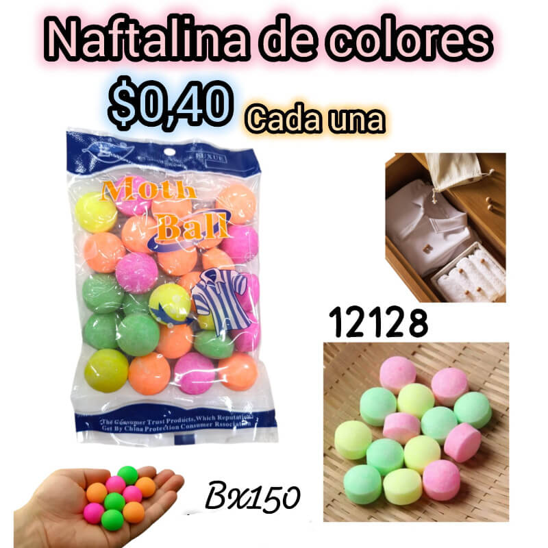 NAFTALINA DE COLORES