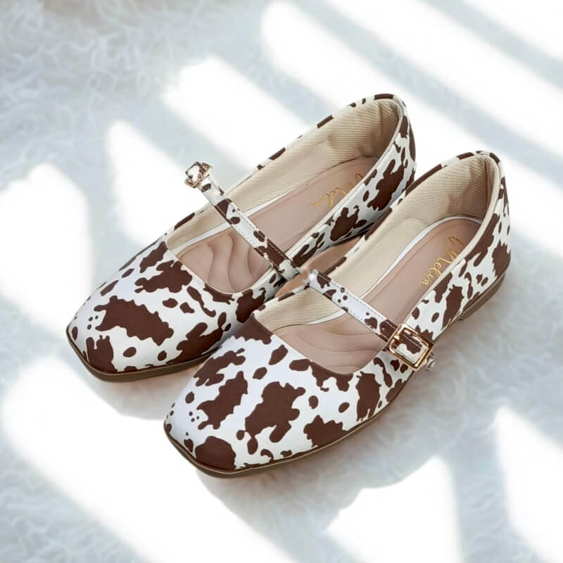 Baletas Animal Print Café Beige