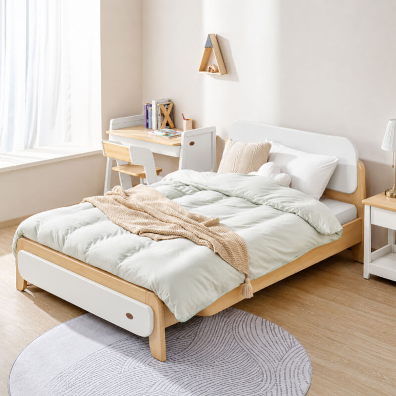 Cama Avalon (2 plazas - FULL) - Rosado, Celeste y Blanco