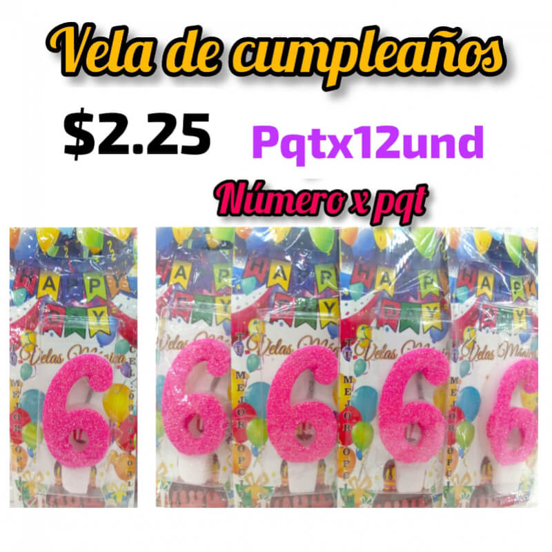 VELAS DE CUMPLEAÑOS