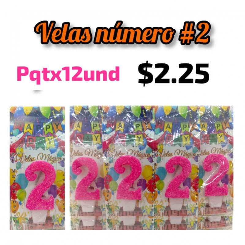 VELAS DE CUMPLEAÑOS