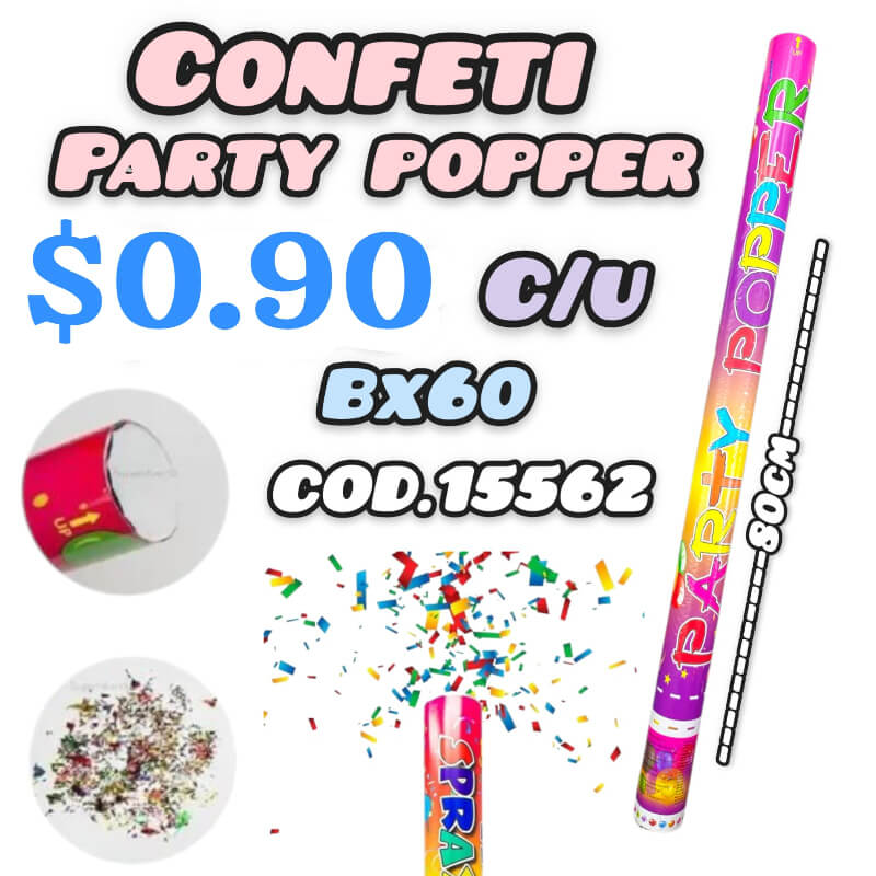 CONFETI EXPLOSIVO 80CM