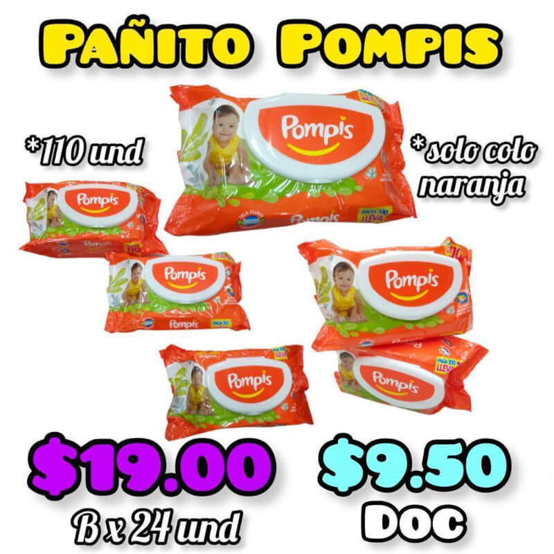 PAÑITO HUMEDO POMPIS X110 UND