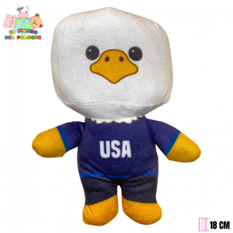 Águila de Estados Unidos | Colección Mundialera Fan | 18 cm | El Mundo del Peluche