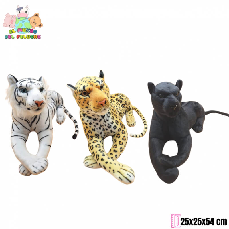 Peluche Felino Real (Tigre, Leopardo y Pantera) | 54 cm | El Mundo del Peluche