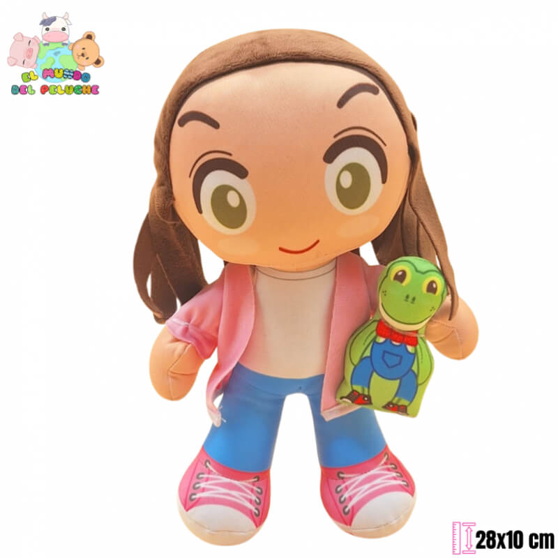 Peluche Funko Lara Campos con Rana Rhenne | 28x10 cm | El Mundo del Peluche