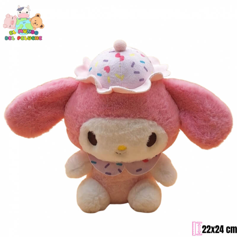 Peluche My Melody #1 Edición Helado | 22 x 24 cm | El Mundo del Peluche