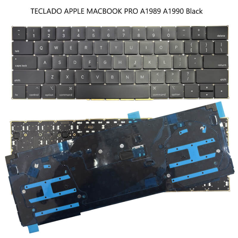 TECLADO Apple MacBook Pro A1989 A1990 Black (With Backlit Board)
