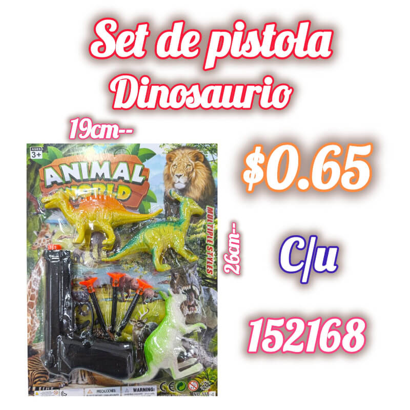 SET DE PISTOLA DINOSAURIO